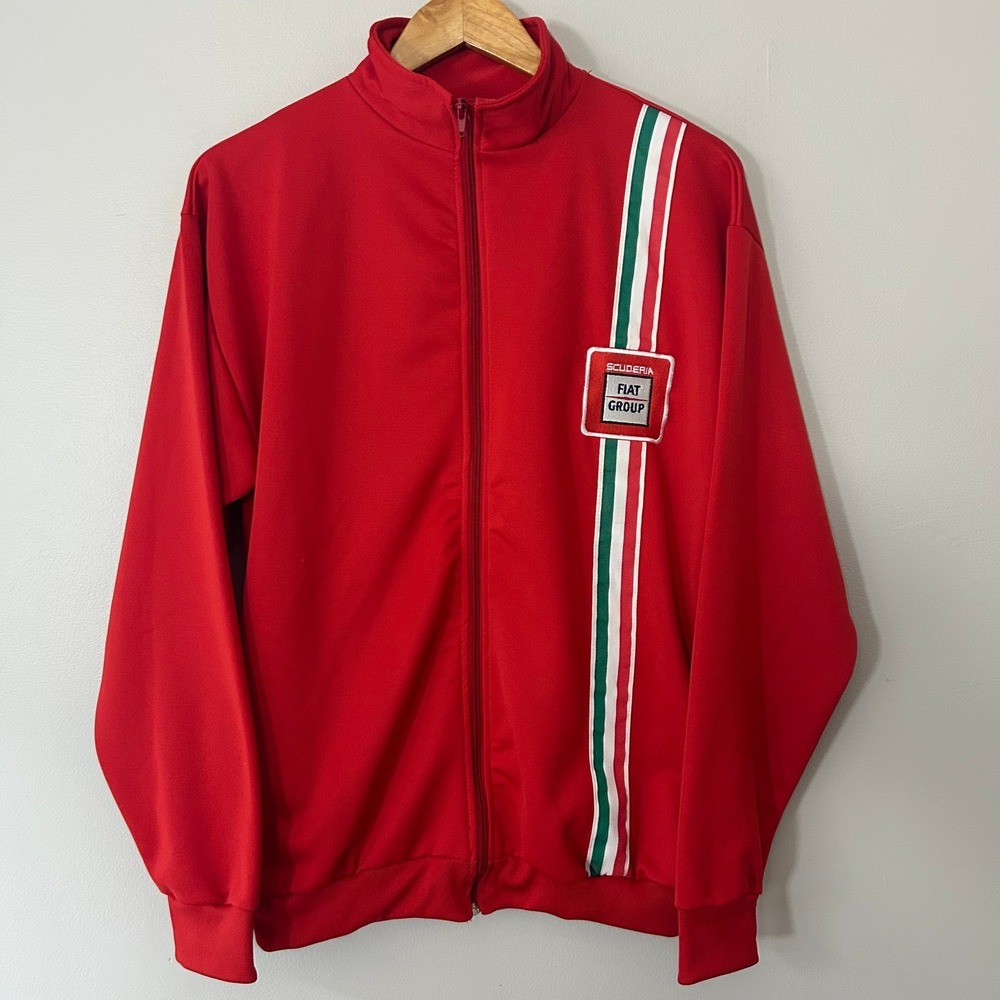 Y2K Formula 1 GP Brasil‎ 2008 Track Jacket Mens M Red Racing Fiat Motosport
